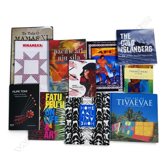 TWELVE PUBLICATIONS - CONTEMPORARY PACIFIC ART INCL. FATU FEU'U